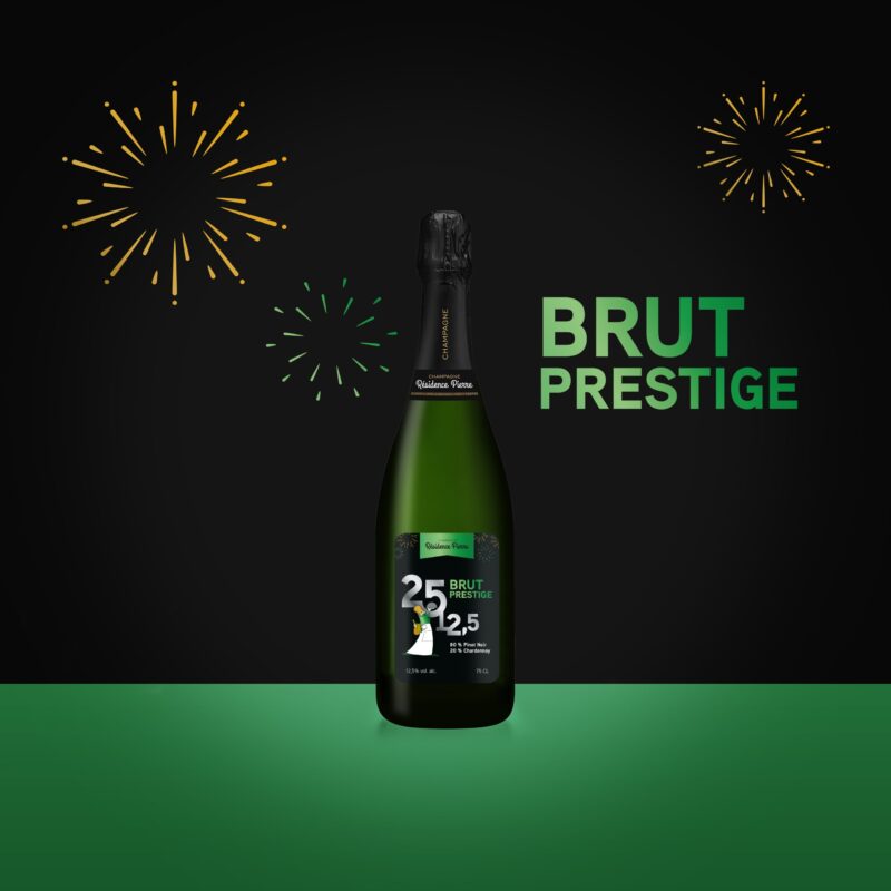 Brut prestige – 80% pinot noir, 20% chardonnay